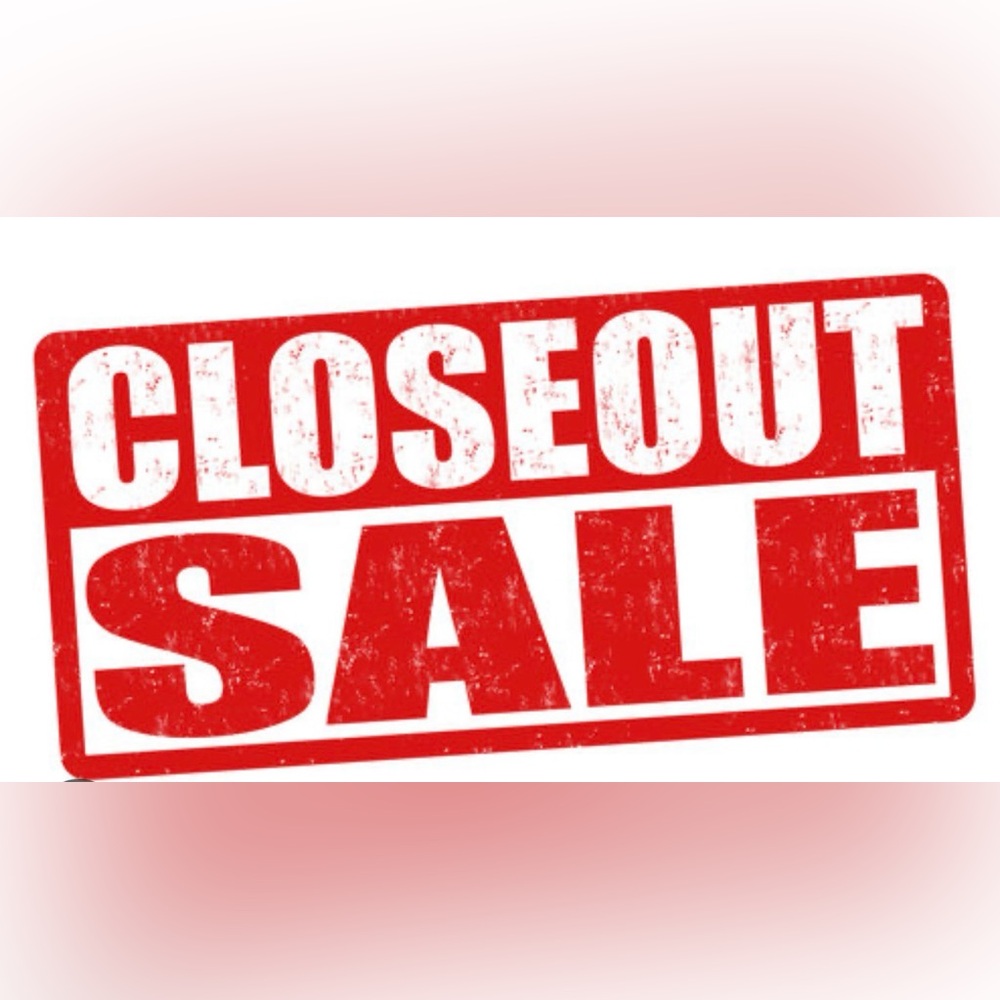 Closeout Sale Sign